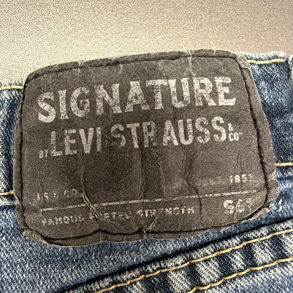 Levi Strauss Signature S61 Relaxed Men's Jeans Blue MediumWash StraightLeg 34x29